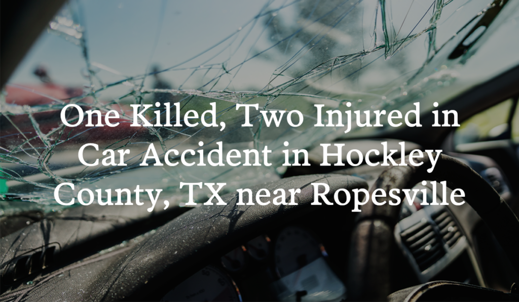 Scot Douglas Bendixsen Killed In Car Accident On Highway 62 In Hockley ...